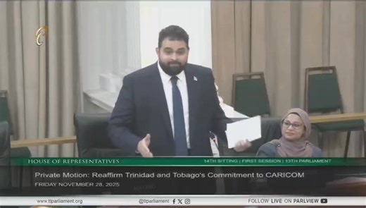 Parliamentary Secretary in the Ministry of Foreign and CARICOM Affairs and in the Office of the Prime Minister, Member of Parliament for Mayaro, Mr. Wilfred Morris MP, speaking during the debate on a Private Motion by the Leader of the Opposition at today's House of Representatives Sitting. | Nicholas Morris - Member of Parliament for Mayaro