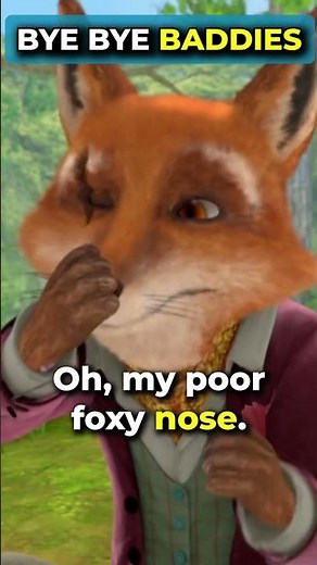 Bye bye baddies! 👋🦊🦡✌️#PeterRabbit #Villains #Funny #Shorts