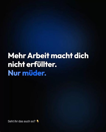 Mehr arbeiten?