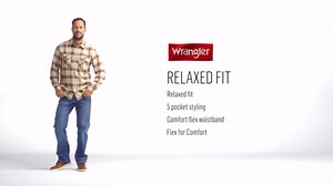 Wrangler Men's and Big Men's Relaxed Fit Cotton Jeans