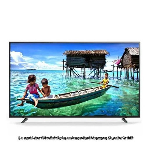 JCVision 75 Inch Smart TV Android 12.0 Operating System 300 Cd/M2 With 56 Display Languages