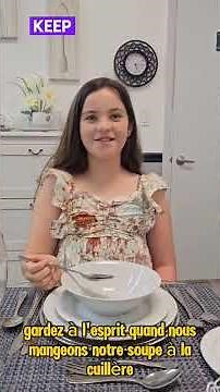 How to scoop soup l How to eat soup l How to use a spoon