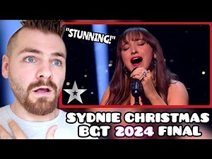 British Guy Reacts to Sydnie Christmas "OVER THE RAINBOW" | Final Performance | BGT 2024 | REACTION!