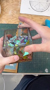 When you have a whole workshop for it. I had to keep my different fusing glass scraps separate! | Sand and Fire Works