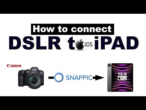 How to connect dslr to iPad