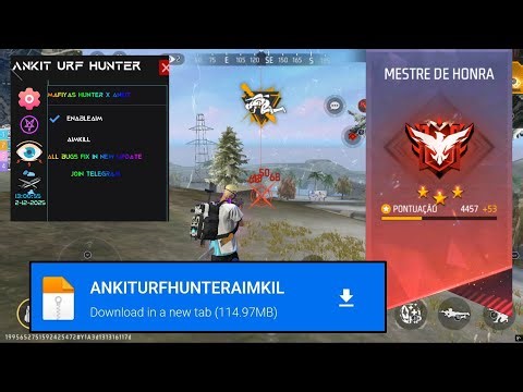 100% RANK 😱 MOD MENU AIMKILL SPEED ATUALIZADO ENTRANDO RANK | COMO BAIXAR E INSTALAR HACK GRATIS FF