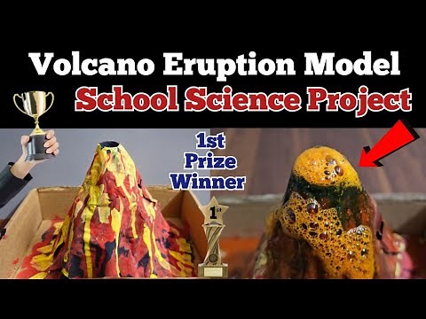 Volcano Project | Volcano working model | How to make volcano | Science Projects for class #science