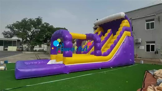 Commercial Giant Inflatable Water Slide for Adult Waterslide Pool Sea Theme Long Water Slides 50ft Inflatable Water Slide
