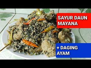 HOW TO COOK MIANA/MAYANA LEAVES WITH CHICKEN MEAT IS NOT BITTER AND TASTY