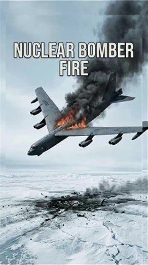 The U.S. Nuclear Bomber Fire Near Greenland #shorts #coldwar