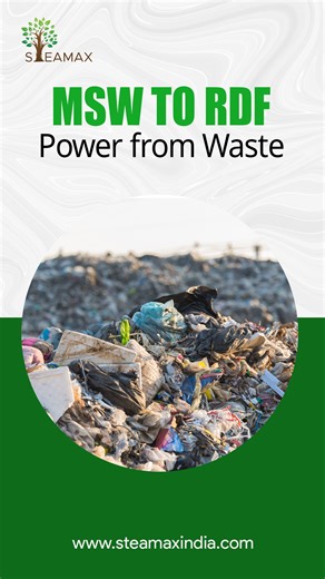 MSW → RDF → Energy is not waste management. It is energy recovery. By converting municipal solid waste into refuse-derived fuel, industries and cities can reduce landfill dependency, recover energy, and replace conventional fossil fuels—without compromising reliability. Waste is not the end of the line. Handled correctly, it becomes part of the energy solution. #WasteToEnergy #RDF #CircularEconomy #MSW #AlternativeFuels #CleanEnergy #SustainableIndustry | Steamax Envirocare