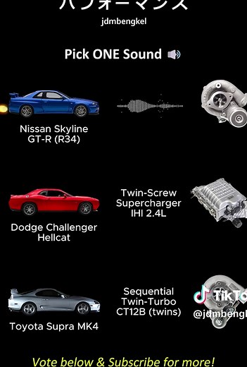 Sound Showdown: Choose Your Ultimate Engine Roar