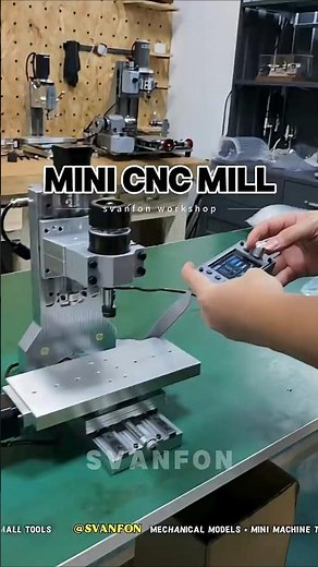 Desktop CNC Mini Mill - Compact CNC Milling Machine, Small Desktop CNC, Miniature CNC Mill #svanfon