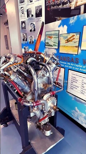 Exploring The Kansas Aviation Museum - Glenn Curtiss OX-5 Engine