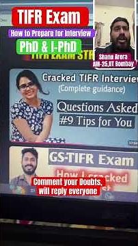 TIFR 2026 || TIFR Interview Preparation || TIFR physics interview || TIFR results