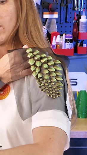 #3dprinting on Fabric!! Thanks David Shorey for introducing me to this simple yet amazing technique!! #3dprint #3dprinttok