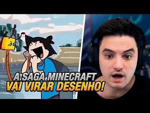 A SAGA MINECRAFT VAI VIRAR DESENHO | Cortes Netotoso