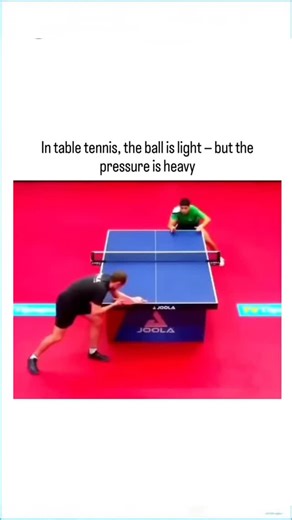 Pushkar vishwakarma on Instagram: "This clip is a reminder that table tennis is chaos disguised as a casual game. On the surface, ping-pong looks simple: a small table, a lightweight ball, a short rally. Then the exchange starts, and everything changes. The ball moves faster than your brain wants to process, spin turns shots invisible to the untrained eye, and every return becomes a split-second decision under pressure. Blink once and the point is already over. What makes moments like this impre