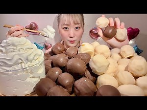 ASMR Chocolate Coated Donuts【English subtitles】【Mukbang/ Eating Sounds】