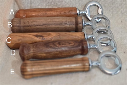 Hand Turned Wooden Bottle Opener – Handmade Bar Tool, Rustic Gift for Beer Lovers - Etsy