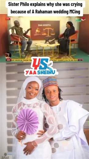 Sister Philo's Emotional Reaction to A Rahaman Wedding MCing