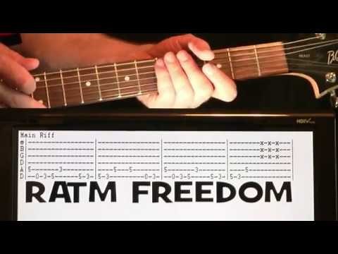 RATM Freedom Guitar Lesson & Guitar Tab for Rage Against the Machine