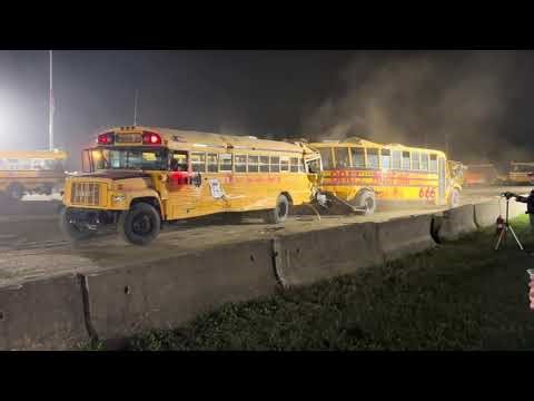 Rochester, NH 9/19/25 school bus demo derby 3