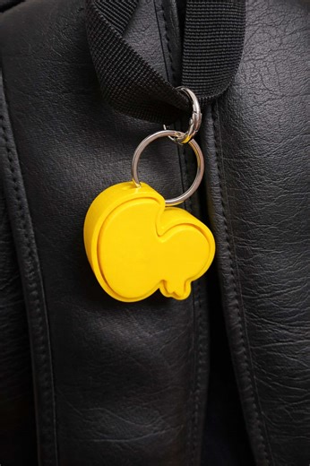 Cute Duck Clicker Keychain for Stress Relief