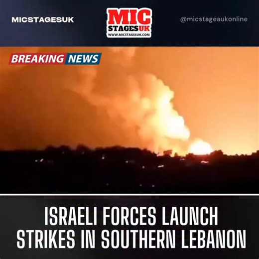 BREAKING: Israeli Forces Launch Strikes in Southern Lebanon Reports confirm that Israeli forces have carried out attacks in southern Lebanon, escalating regional tensions as clashes intensify along the border. Details on casualties and the scale of the assault remain limited. Local sources describe heavy shelling and air activity near border villages. #Lebanon #Israel #MiddleEast #BreakingNews #Conflict #WarUpdates 🤔 What are your thoughts on this topic? Comment below. #MicStagesUK #Business #W