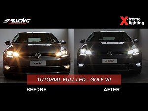 [ENG] Volkswagen Golf VII model year 2017 Led Conversion - Simoni Racing