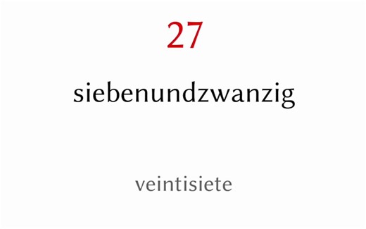 13-The Numbers in German德语数字 from 1 to 1000
