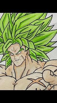 how to draw broly ssj3 | broly drawing step by step (dragon ball)
