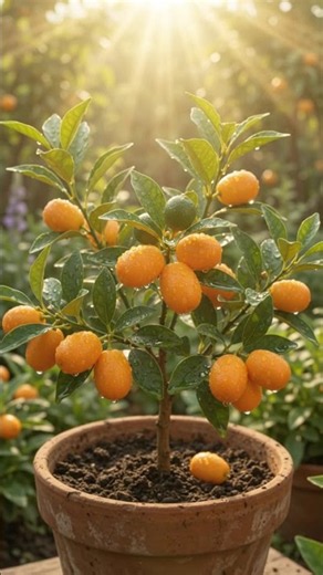 "From dark soil to glossy golden fruit. Nature never fails to amaze! 🍊"