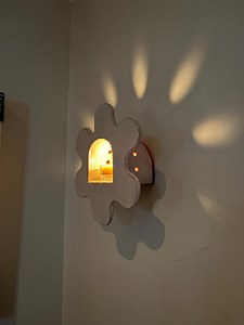 Hand Made Ceramic Indoor Candle Sconce in Oyster - Etsy