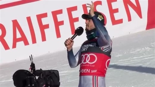 Ski: Wengen-Sieger singt mit dem Publikum «W. Nuss vo Bümpliz»