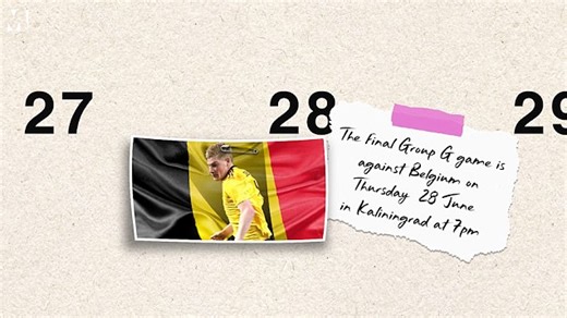 This is what England's World Cup schedule looks like