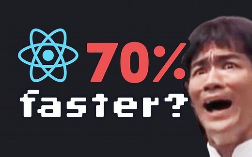 天才高中生让 React.js 提速「100万」倍❗️_哔哩哔哩_bilibili