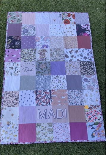 Create a Memory Quilt from Baby Clothes