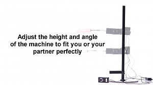 Master Series Obedience Restraint Bench with Adjustable Thrusting Device for Couples, Multi-Angle Motorized Arm, Silicone Attachment Included, Steel Frame, 6 Foot Speed Dial Cord