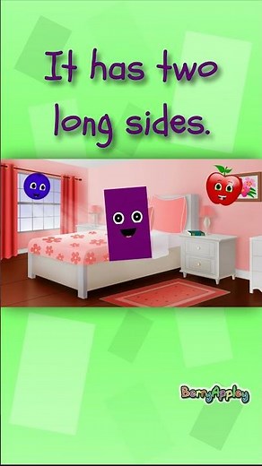 Rectangle Shape Song for Kids #shorts | BerryAppley