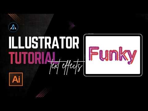 Adobe Illustrator Textured Text Effect | Rough Text | Tutorial - Adobe Illustrator Tutorial