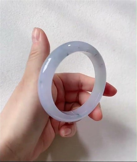 56.2mm Certificated Grade A Tranlucent Lavender & Greeen Jadeite Jade Bangle