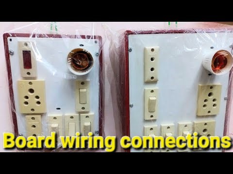 Electric board connection wiring | Board mein connection