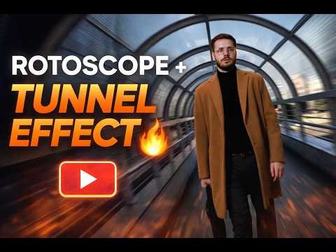 Rotoscope Walk in Tunnel | Cinematic Motion Experiment
