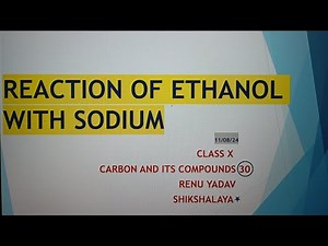 How is Sodium Ethoxide formed from Ethanol on subjecting to Sodium
