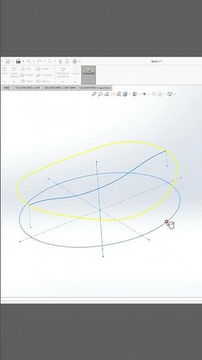 Master SolidWorks: Project Curve - Sketch on Sketch feature.