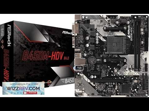 B450M HDV R4.0 AMD B450 AM4 Socket Ryzen 2000 5000 Processors DDR4