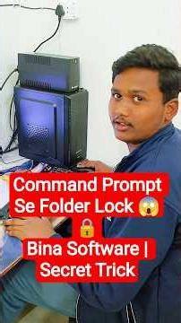 CMD Se Folder Lock & Unlock | Secret Computer Trick 😱 | Hindi #folderlock #commandprompt