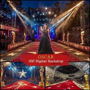 Oscar Ceremony Red Carpet Backdrop: Hollywood Party Decor (digital Download) - Etsy