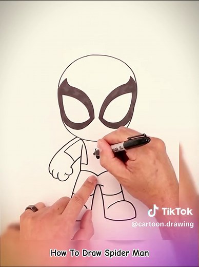 How To Draw Spider-Man: Cartoon Drawing Tutorial
